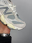 Жіночі кросівки New Balance 9060 замшеві сірі з бежевим Нью Беланс 9060 весняні осінні, фото 7