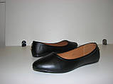 Жіночі чорні балетки 37 38 розмір, фото 6