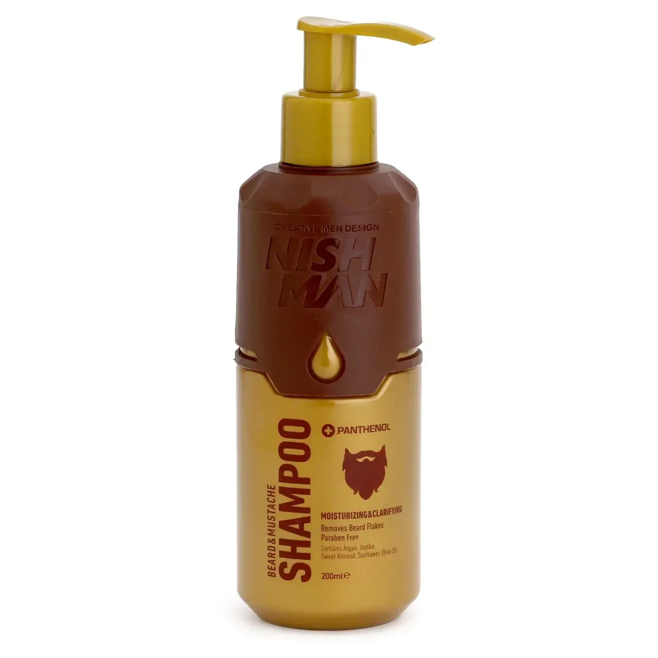 Шампунь для бороди і вусів Nishman Beard and Mustache Shampoo 200мл