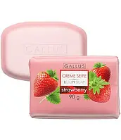 Мыло твердое Gallus Creme Seife Beauty Soap Strawberry, 90 г