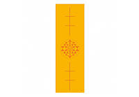 Коврик для йоги Bodhi Leela желтый янтра 183x60x0.4 см