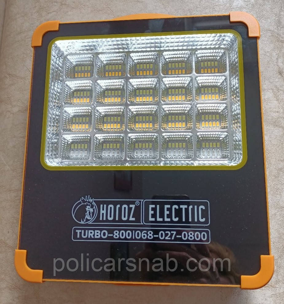 Прожектор аккумуляторный светодиодный на солнечной батарее TURBO-800 800 Вт 2733Lm USB шнур и защитный чехол - фото 9 - id-p326417493