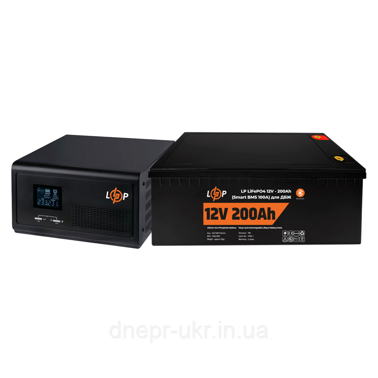 Комплект резервного живлення LP (LogicPower) ДБЖ + літієва (LiFePO4) батарея (UPS 1500VA + АКБ LiFePO4 2560W)