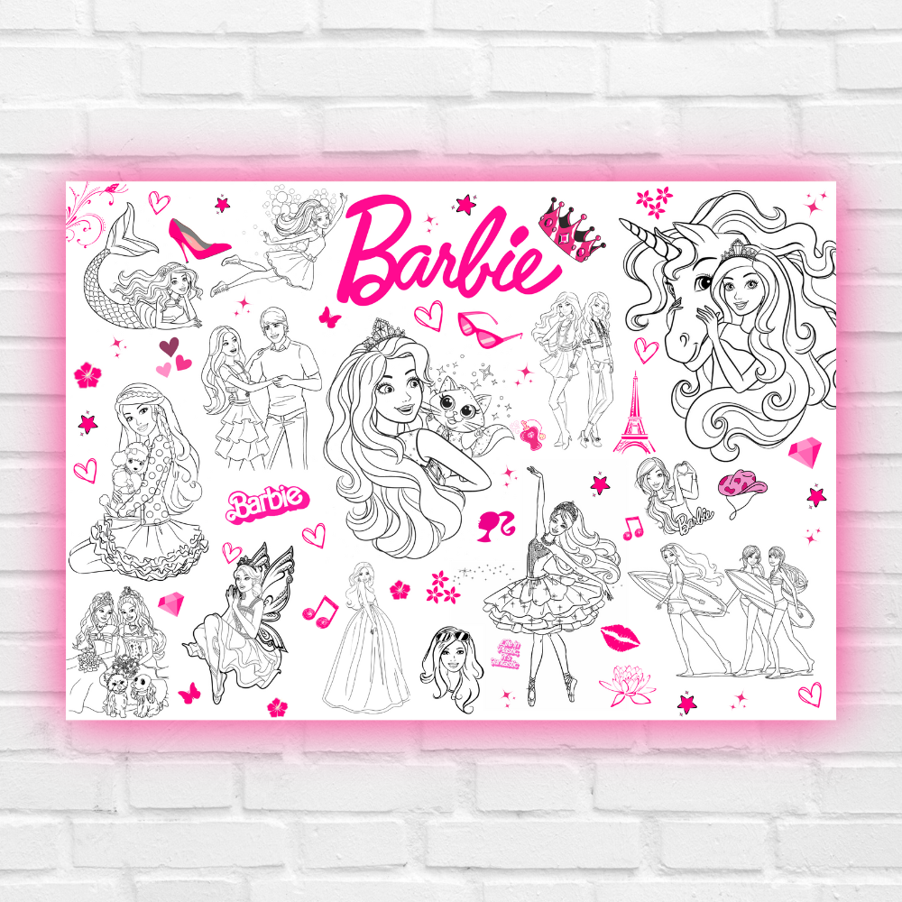 Розмальовка "Barbie" 84х120 см