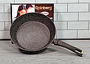 Універсальна сковорода 32 см із мармуровим антипригарним покриттям Rainberg RB-2496 / Сковорода для всіх плит, фото 6