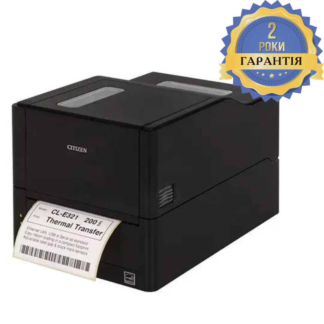Принтер етикеток Citizen CL-E321 203dpi, LAN, USB
