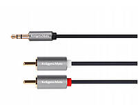 Коммутационный аудио кабель Mini-Jack 3,5 2хRCA Kruger Matz KM1216 3м