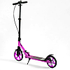 Самокат двоколісний Skyper Unic з ручним дисковим гальмом передній амортизатор фіолетовий, фото 3