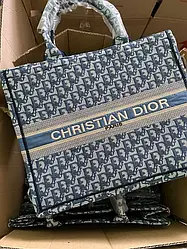 Жіноча сумка шоппер Крістіан Діор сірий Christian Dior Grey