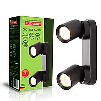 Точковий LED світильник Eurolamp для ламп GU10 30W чорний LH2-LED-GU10(black)new