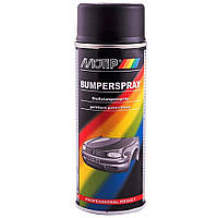 Краска структурная для пластмасс в баллончике черная Motip BumperSpray 400 мл