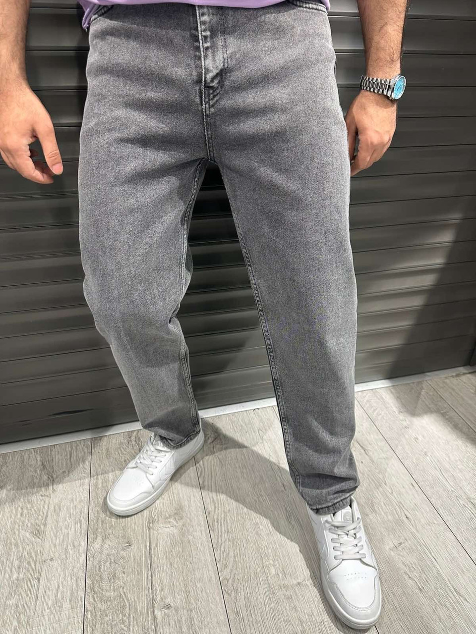 Чоловічі джинси мом John Luca темно-сірі Туреччина