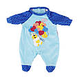 Одяг для ляльки Бебі Борн / Baby Born 40-43 см комбінезон / чоловічок блакитний 8781, фото 2