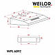 Кухонна витяжка Weilor WPL 6092 WH, біле скло сенсорна, плоска під навісну шафу, шириною 60 см, фото 2