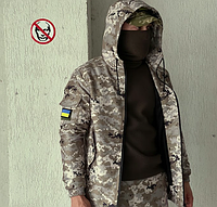 Куртка тактическая утепленная демисезонная мужская светлый пиксель ВСУ Terra Hot 58-60