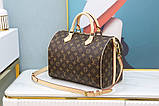 Сумка Луї Вітон Speedy, 25, 30 см, канва Monogram, шкіряна, фото 4