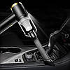 Автомобільний пилосос акумуляторний Q8, USB 5V, Чорний/Бузковий пилосос у машину з насадками, фото 4