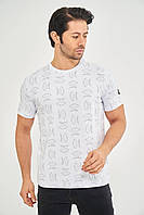 Футболка мужская Paul Shark с надписями, брендовая мужская футболка Пол Шарк для мужчин
