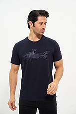Футболка чоловіча Paul Shark великі розміри, брендова чоловіча футболка Пол Шарк батал, фото 2
