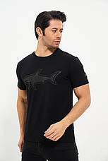 Футболка чоловіча Paul Shark великі розміри, брендова чоловіча футболка Пол Шарк батал, фото 3