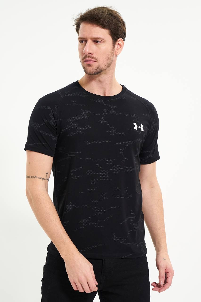 Чоловіча футболка Under Armour чорна спортивна футболка Андер Армор Туреччина
