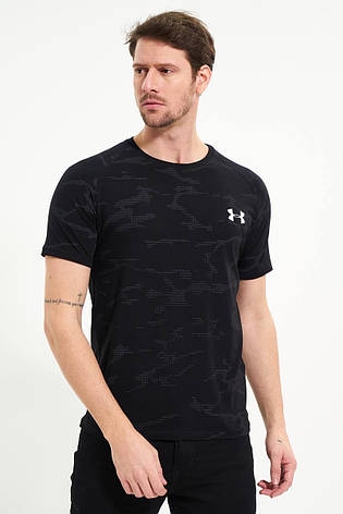 Чоловіча футболка Under Armour чорна спортивна футболка Андер Армор Туреччина, фото 1