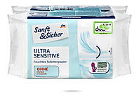 Влажная туалетная бумага Denkmit Sanft&Sicher Ultra Sensitive 100 шт