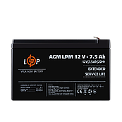 Акумулятор AGM LPM 12V - 7.5 Ah