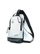 Сумка-слінг 30 x 17 x 6,5 см Weatro Срібна (сіра) ssch-kit-0061, фото 2