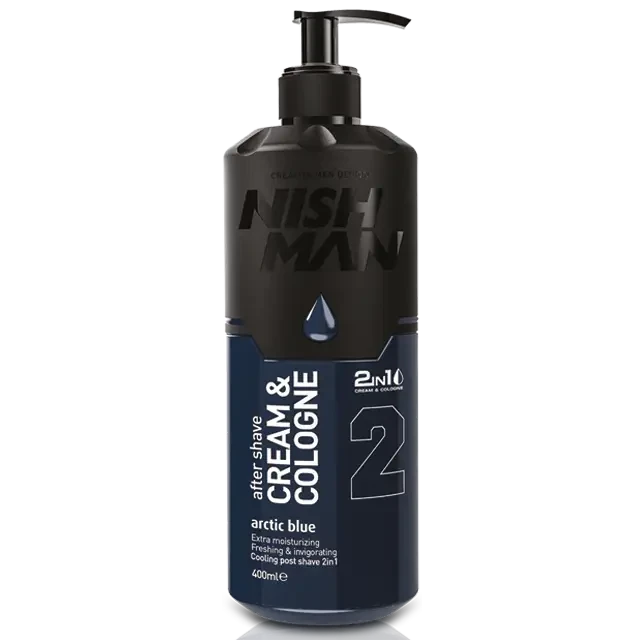 Крем-одеколон Arctic Blue Nishman After Shave Cream + Cologne 2in1 400мл, фото 1