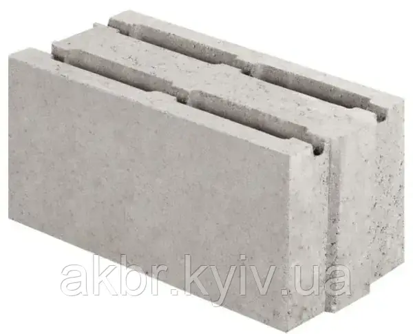 Бетонні блоки СБ-ПР-Ц-Р-390.190.188-М100-F50, фото 1