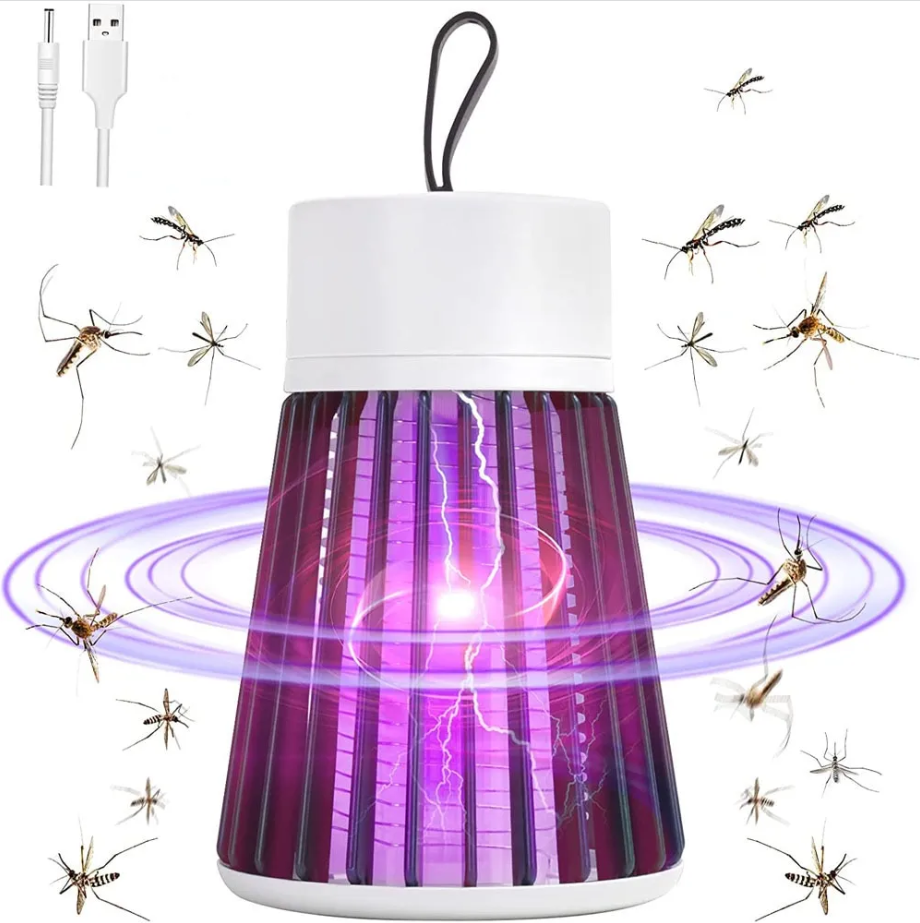 Електрична Лампа пастка від комарів і мух Фумігатор-знищувач проти комах Антикомар Mosquito killing