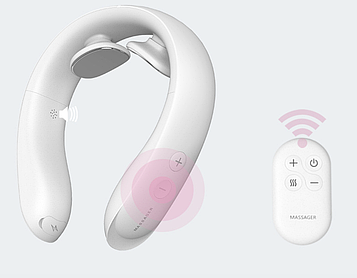 Масажер для шиї SHOULDER з міостимуляцією та підігрівом з пультом