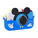 Дитячий цифровий фотоапарат Smart Kids TOY G6 Міккі Маус Синій 2 камери 40MP, фото 3