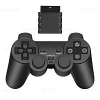 Геймпад для Sony PlayStation 2, бездротовий, з вібро, чорний