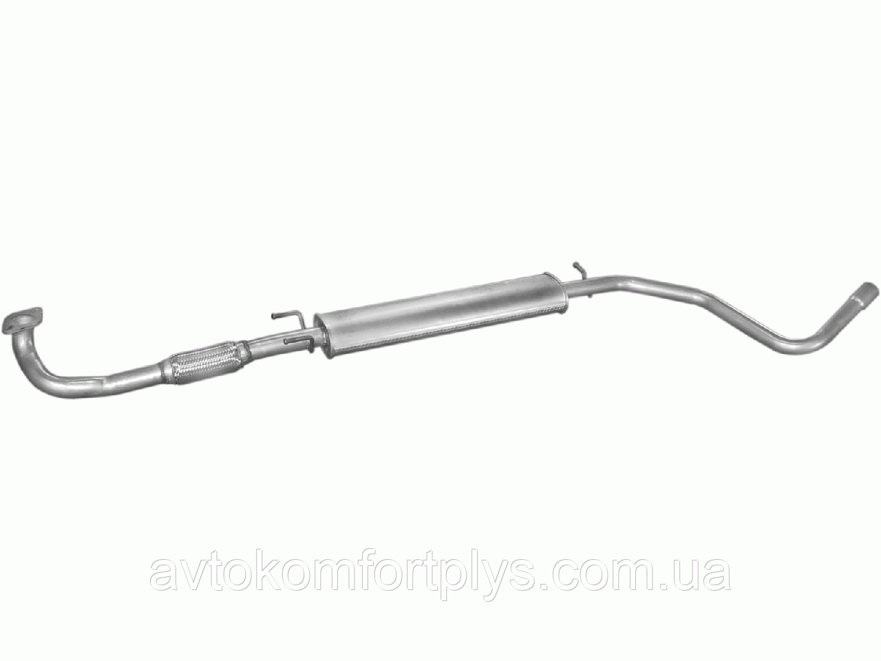 Резонатор з гофрою Fiat Stilo хетчбек / універсал 1.6i 16V 2001 - 2006 рр, фото 1