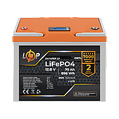 Акумулятор LP LiFePO4 12,8V - 70 Ah 896Wh) (BMS 80A/40А) пластик LCD