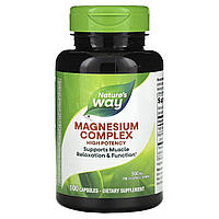 Магній комплекс, Magnesium Complex, Nature's Way, 500 мг на порцію, 100 капсул