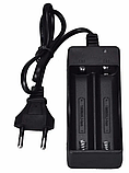 Зарядний пристрій на 2x18650 від мережі 220V DOUBLE заряджання для акумуляторів з 2 батареями, індикатором, фото 9