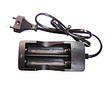 Зарядний пристрій на 2x18650 від мережі 220V DOUBLE заряджання для акумуляторів з 2 батареями, індикатором, фото 10