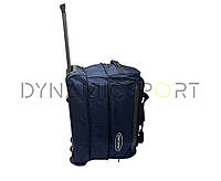 Спортивная сумка Team Sport с короткими и выдвижной ручкой на колесиках 57*29*36 см синяя
