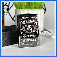 Запальничка Jack Daniels електроімпульсна у формі Zippo лазерне гравіювання на замовлення