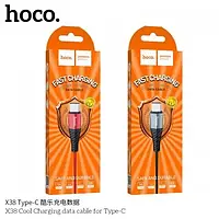 Кабель HOCO COOL DATA CABLE X38 USB — Type-C <unk> Шнур для заряджання та передавання даних USB кабель для телефона