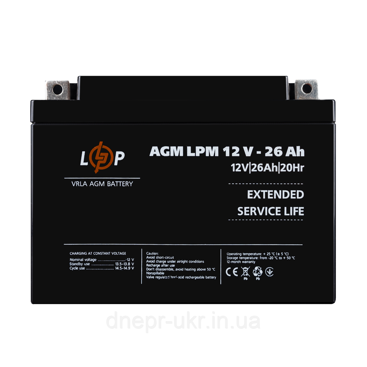 Акумулятор AGM LPM 12V - 26 Ah