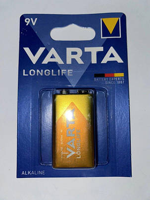 Батарейка Varta LONGLIFE 6LR61 («Крона» 9V), фото 1