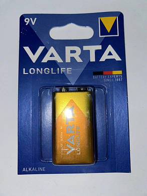 Батарейка Varta LONGLIFE 6LR61 («Крона» 9V), фото 2