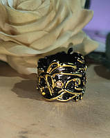 Оригинальное кольцо "Золотые капли", размер 17,5 и 18 от студии LadyStyle.Biz