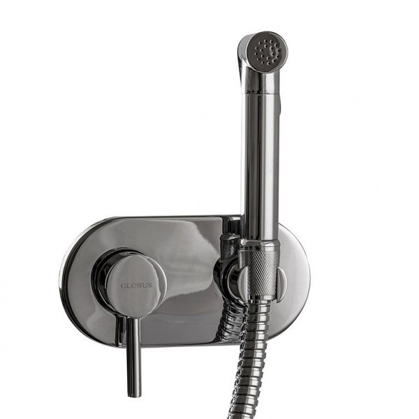 Змішувач гігієнічний Globus Lux MILANO GLN-2-106MIX Cold/Hot прихованого монтажу, Лазер, комплект, фото 1