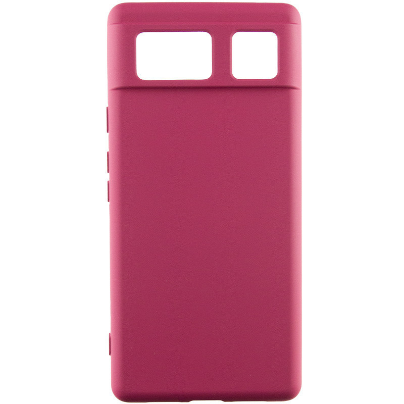 Чохол Silicone Cover Lakshmi (A) для Google Pixel 6 | Мікрофібра Бордовий / Marsala, фото 1