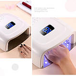 Бездротова UV/LED лампа S20 для сушіння гель лаку, всіх видів гелю (на акумуляторі 15600 mAh), 60 Вт., фото 3